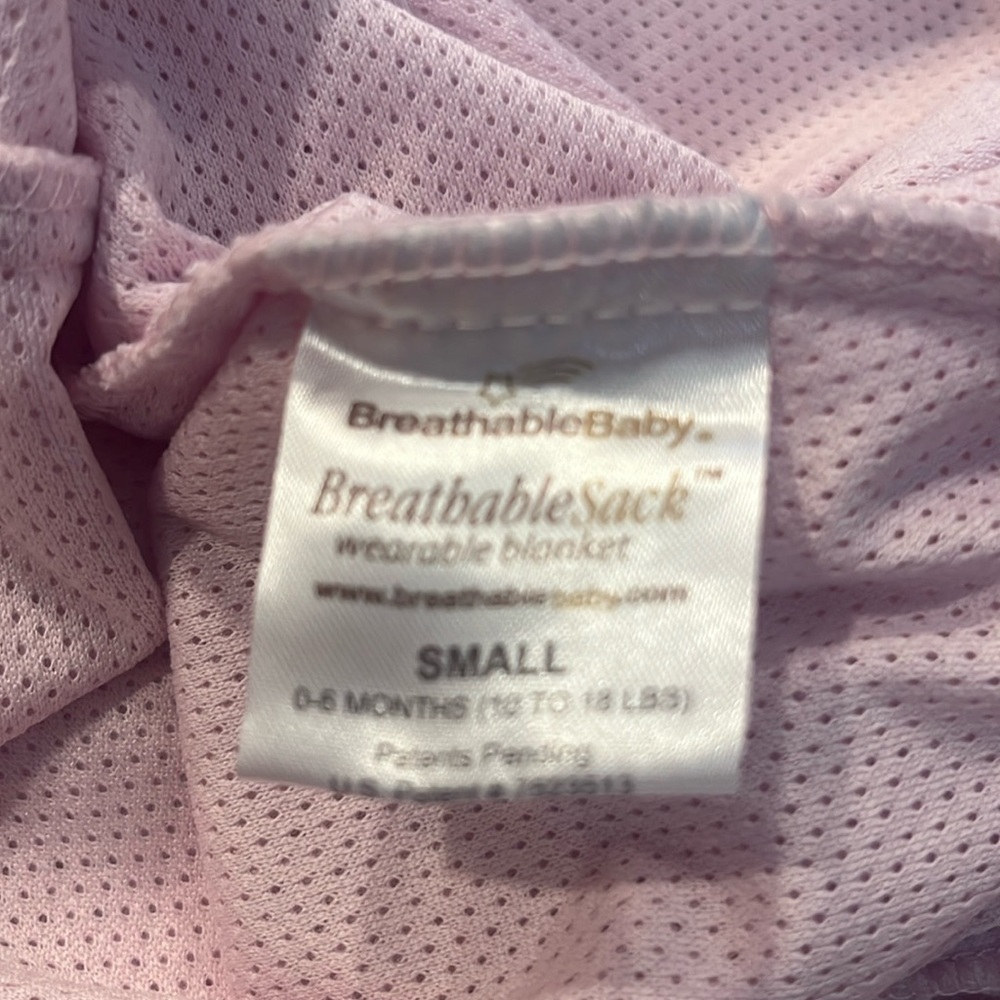 Breathable baby sack wearable blanket pink size small 0-6 months . - Picture 5 of 8